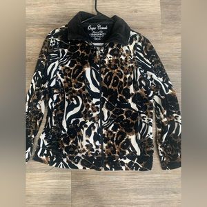Vintage Velour cheetah print jacket